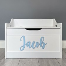 Wooden Toy Box Name - Any Name