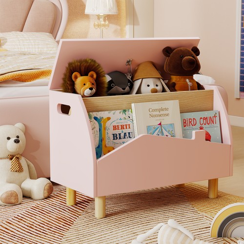 Wooden toy box storage - toy, chest