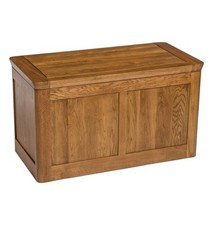 Large Blanket Box, Solid Oak