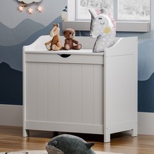 Wooden Toy Box Large White