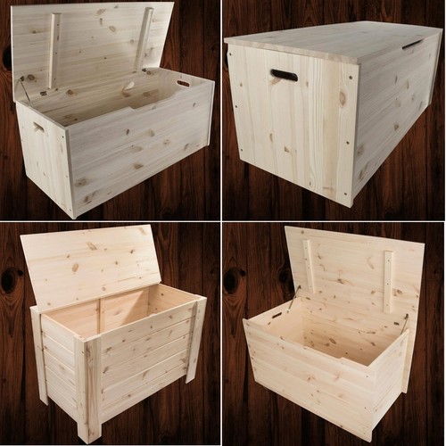 Wooden storage trunk - trunk, box