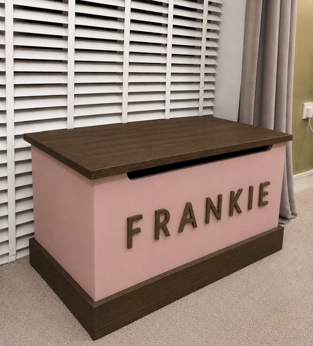 Personalised toy box wood - toy,